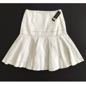 NWT Ralph Lauren Linen skirt A Line size 4 linen